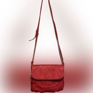 New York & Company Coral Pink Crossbody Purse